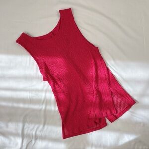 anthropologie | size s | bright pink sleeveless blouse